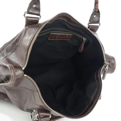 Balenciaga Agneau Giant 21 Silver Hardware Weekender Cafe 6 of 9