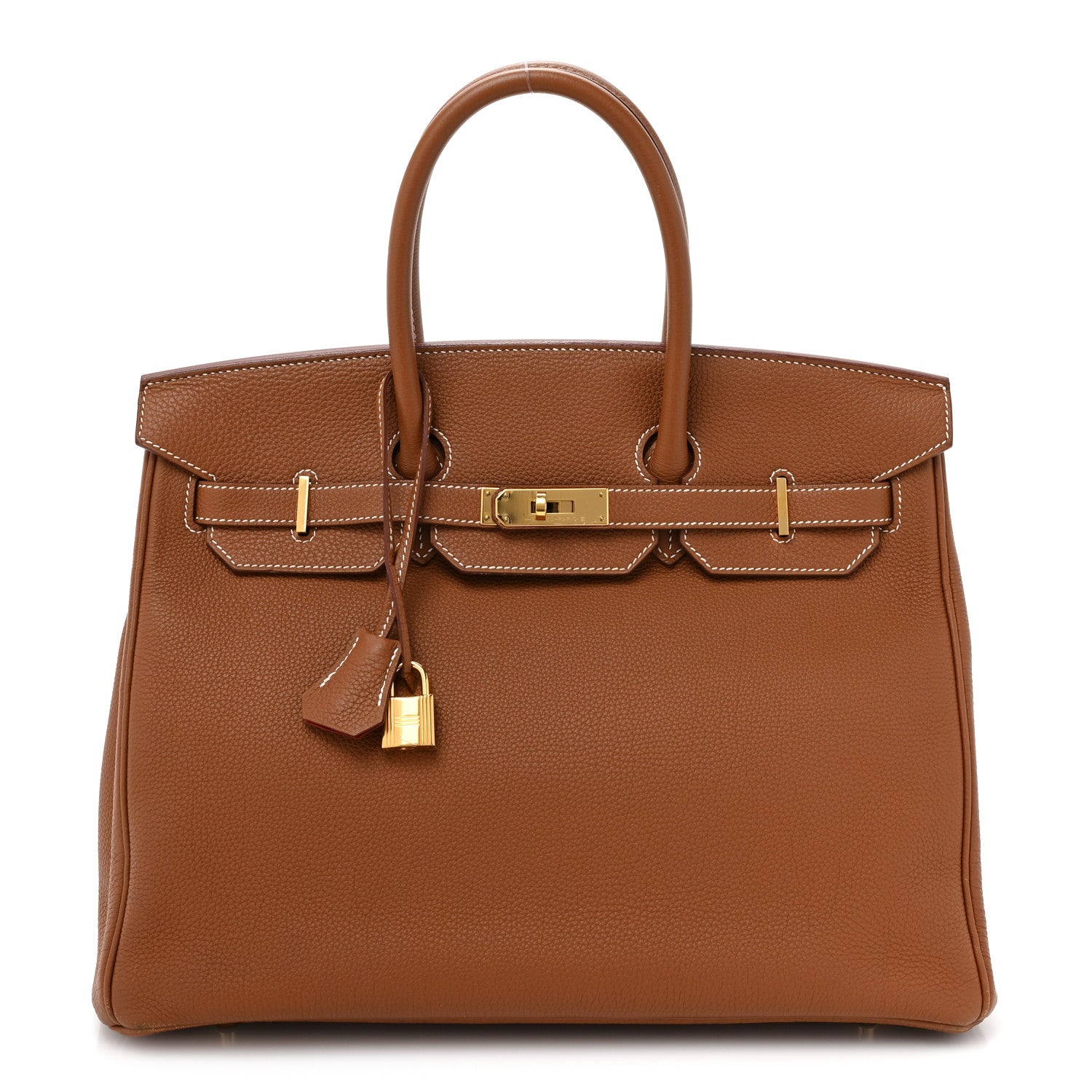 Hermes Togo Verso Birkin 35 Gold Geranium 1 of 13