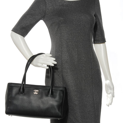 Chanel Calfskin Small Cerf Shopper Tote Black 2 of 8