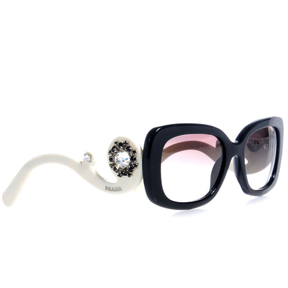 Prada Minimal Baroque Sunglasses Black White 2 of 5