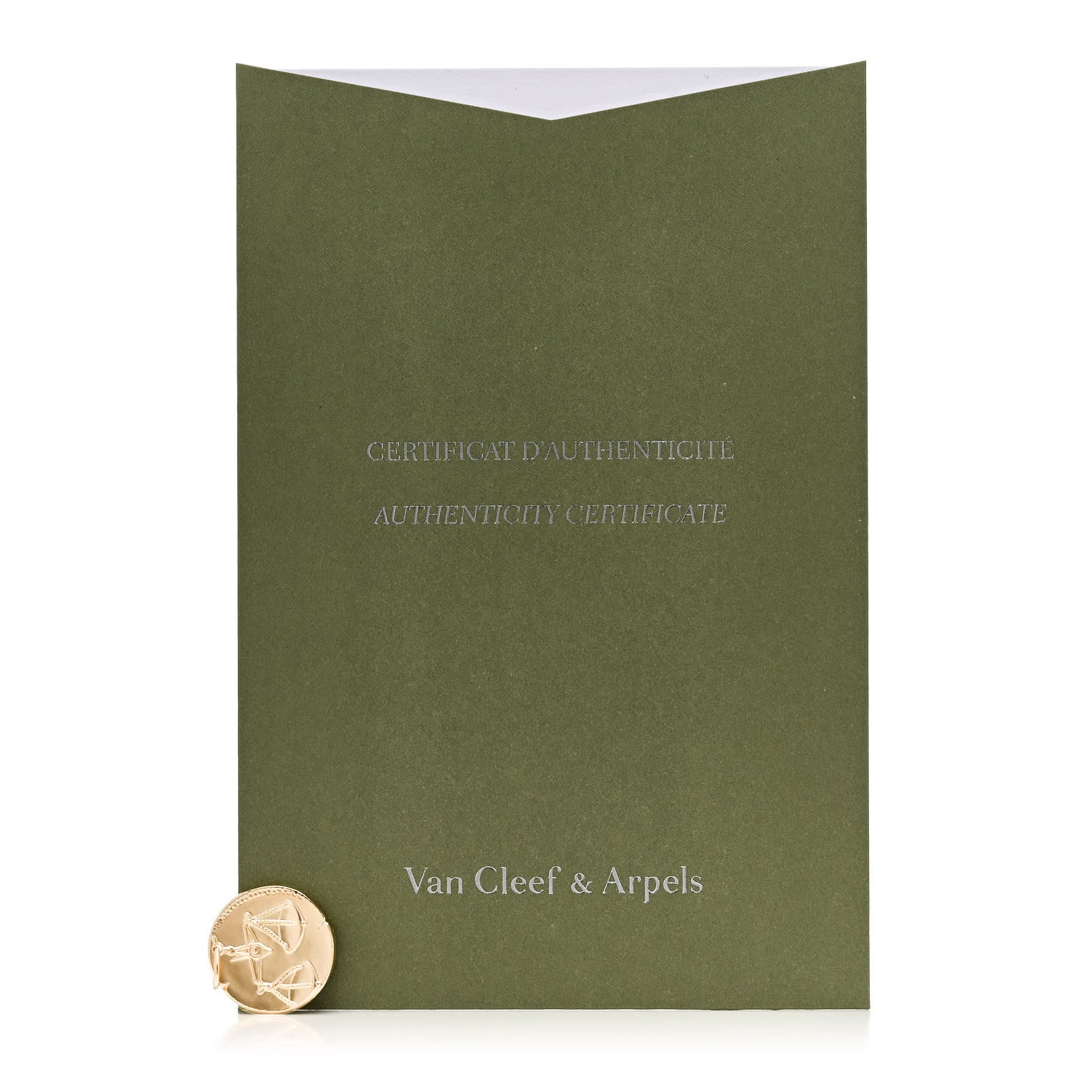 Van Cleef & Arpels 18K Yellow Gold Zodiac Libra Pendant 5 of 5