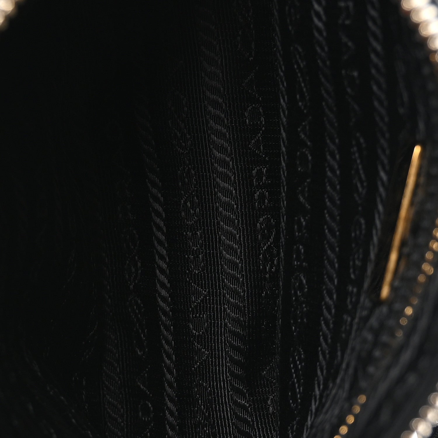 Prada Vitello Daino Pochette Bag Black 5 of 12