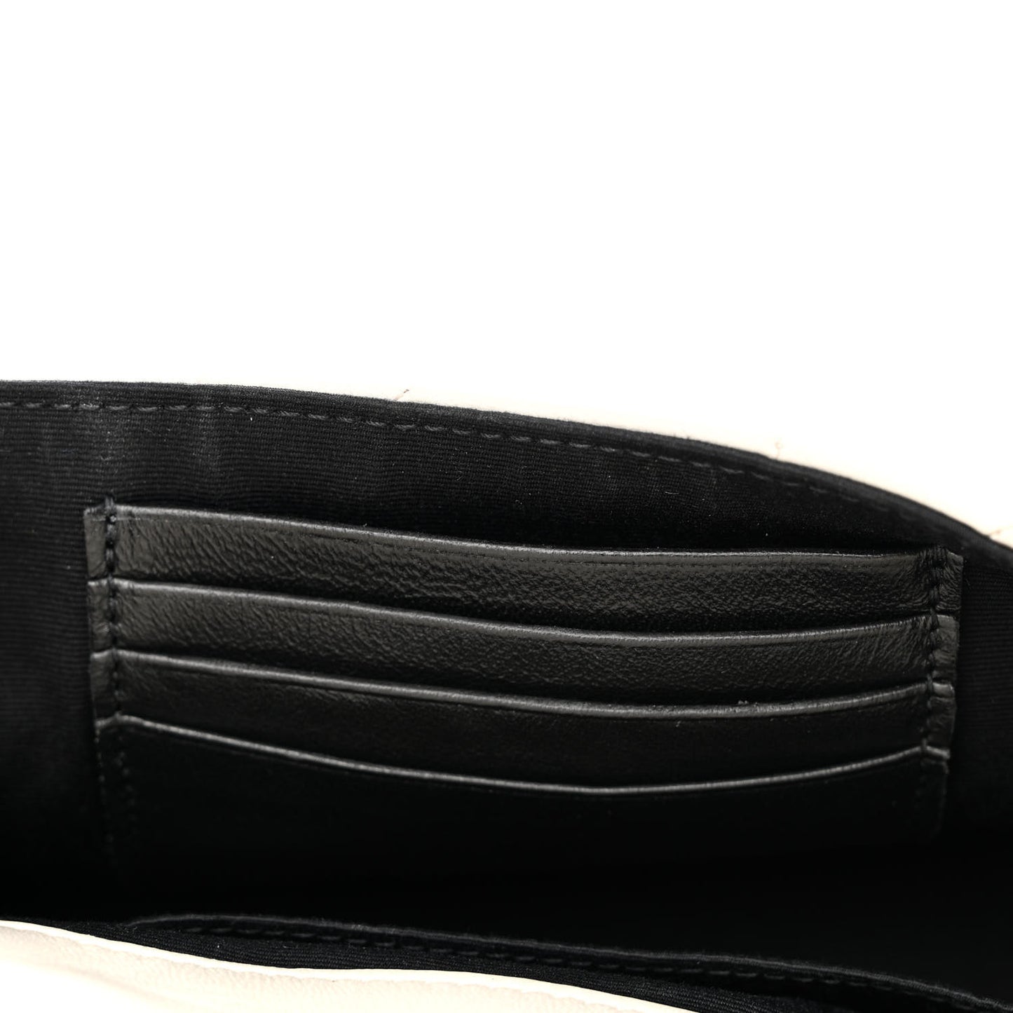 Lambskin Patchwork Monogram Small Jamie White