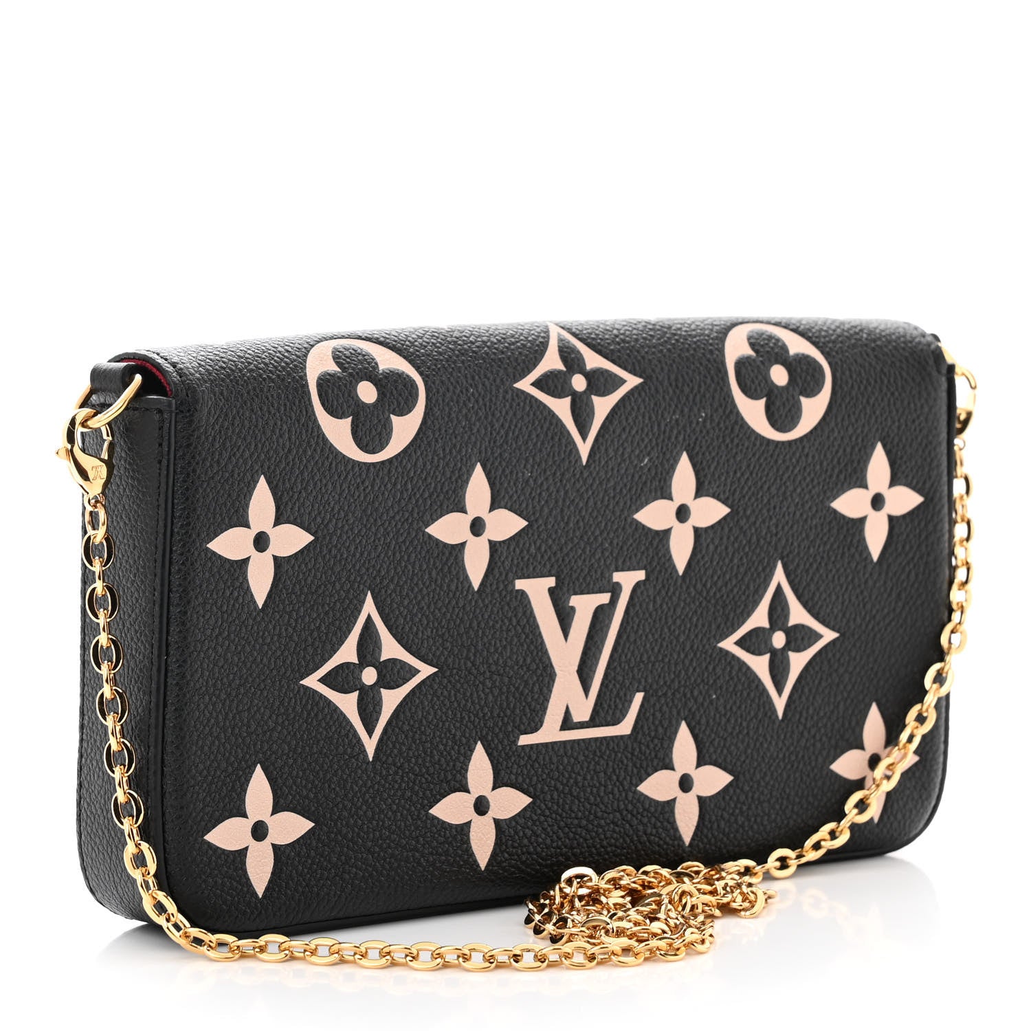 Louis Vuitton Empreinte Monogram Giant Felicie Pochette Black Beige 3 of 9