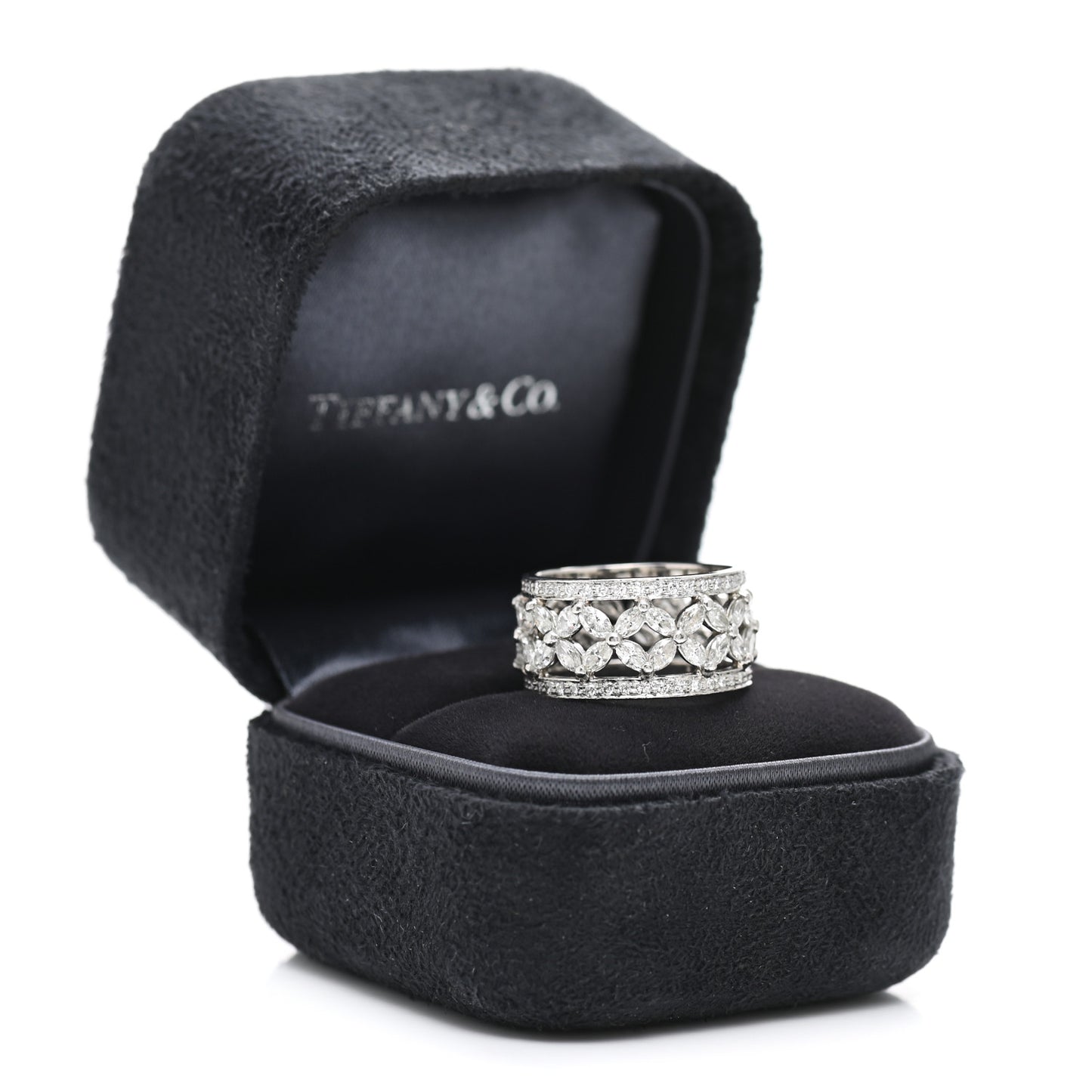 Platinum Diamond Victoria Band Ring 50 5.25
