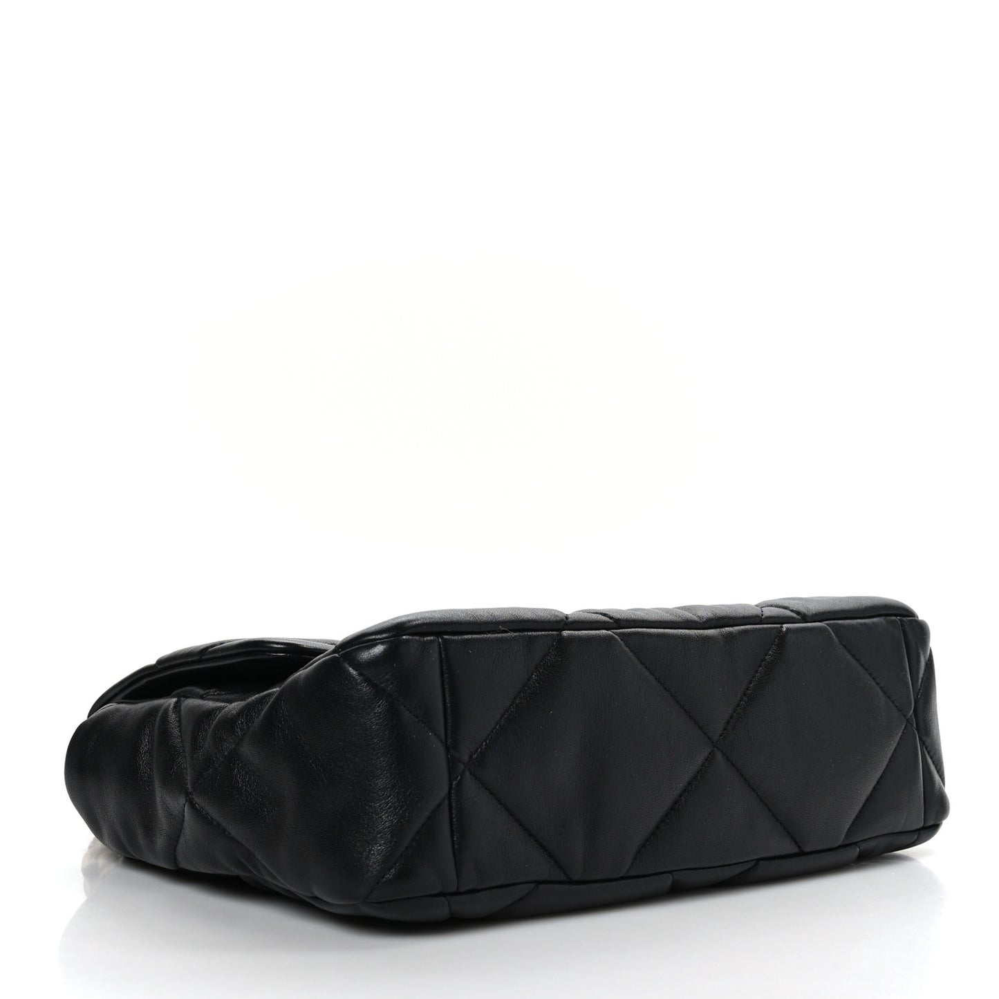 Lambskin Quilted Large Chanel 19 Flap Black