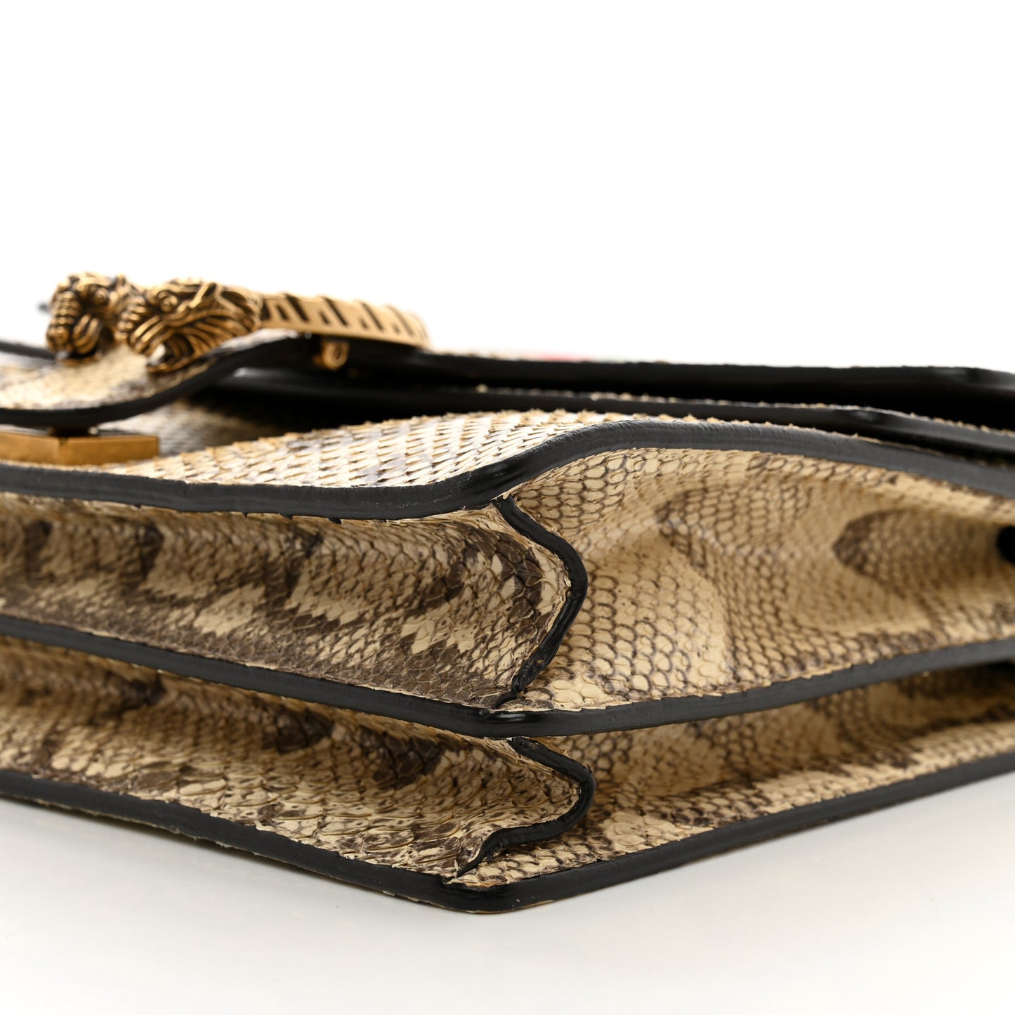 Snakeskin Web Medium Dionysus Shoulder Bag Natural