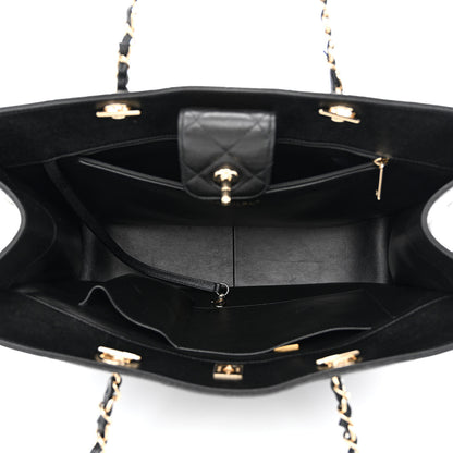 Chanel Caviar Quilted Large Shopping Tote Black 5 of 11