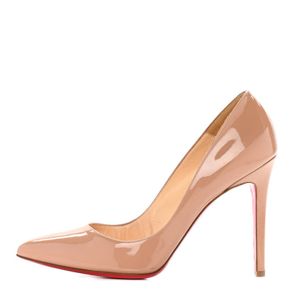 Christian Louboutin Patent Pigalle 100 Pumps 39 Nude 1 of 8
