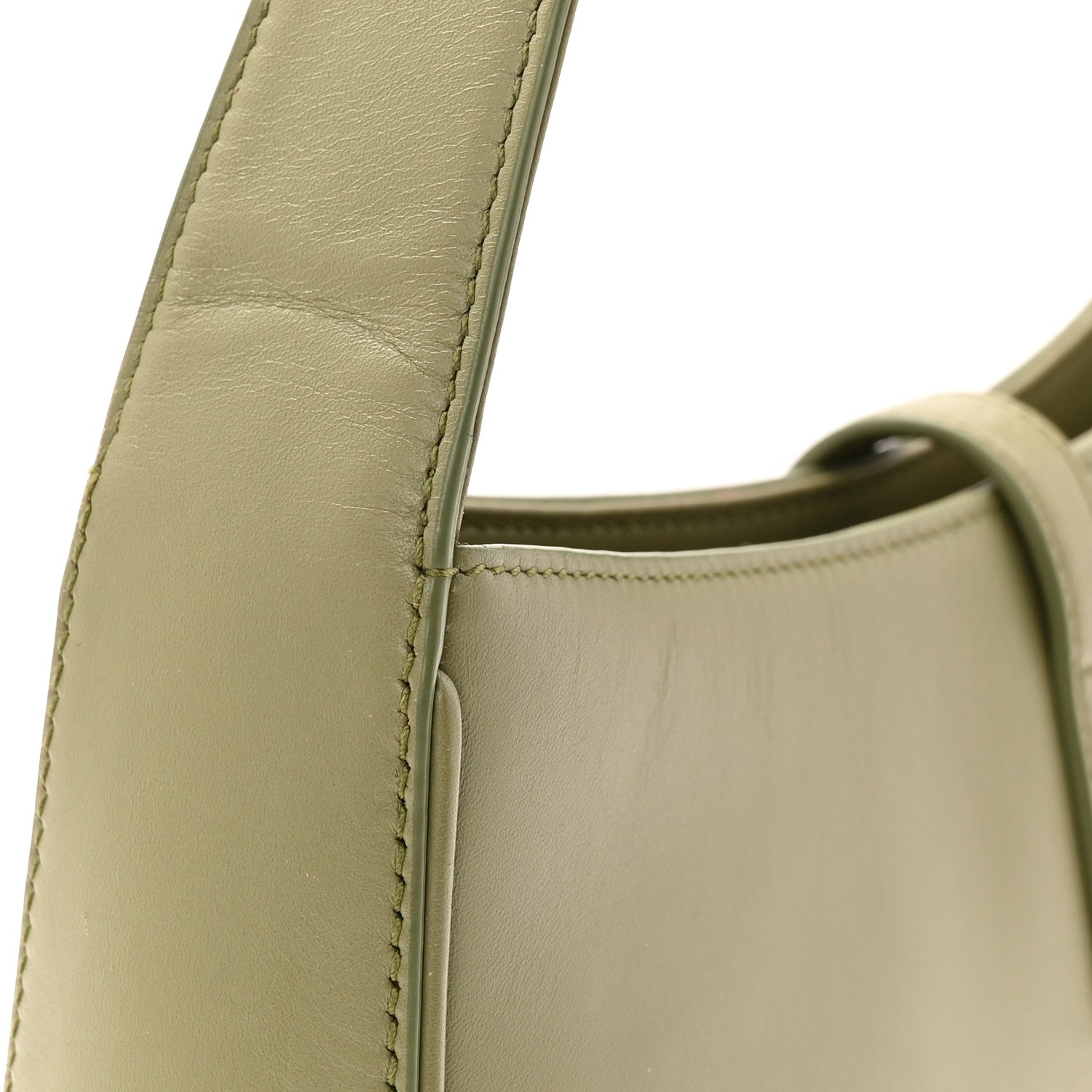 Saint Laurent Smooth Calfskin Le 5 A 7 Hobo Pistache 13 of 13