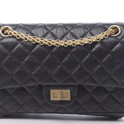 Chanel Aged Calfskin Quilted 2.55 Reissue 225 Flap Black 11 of 12