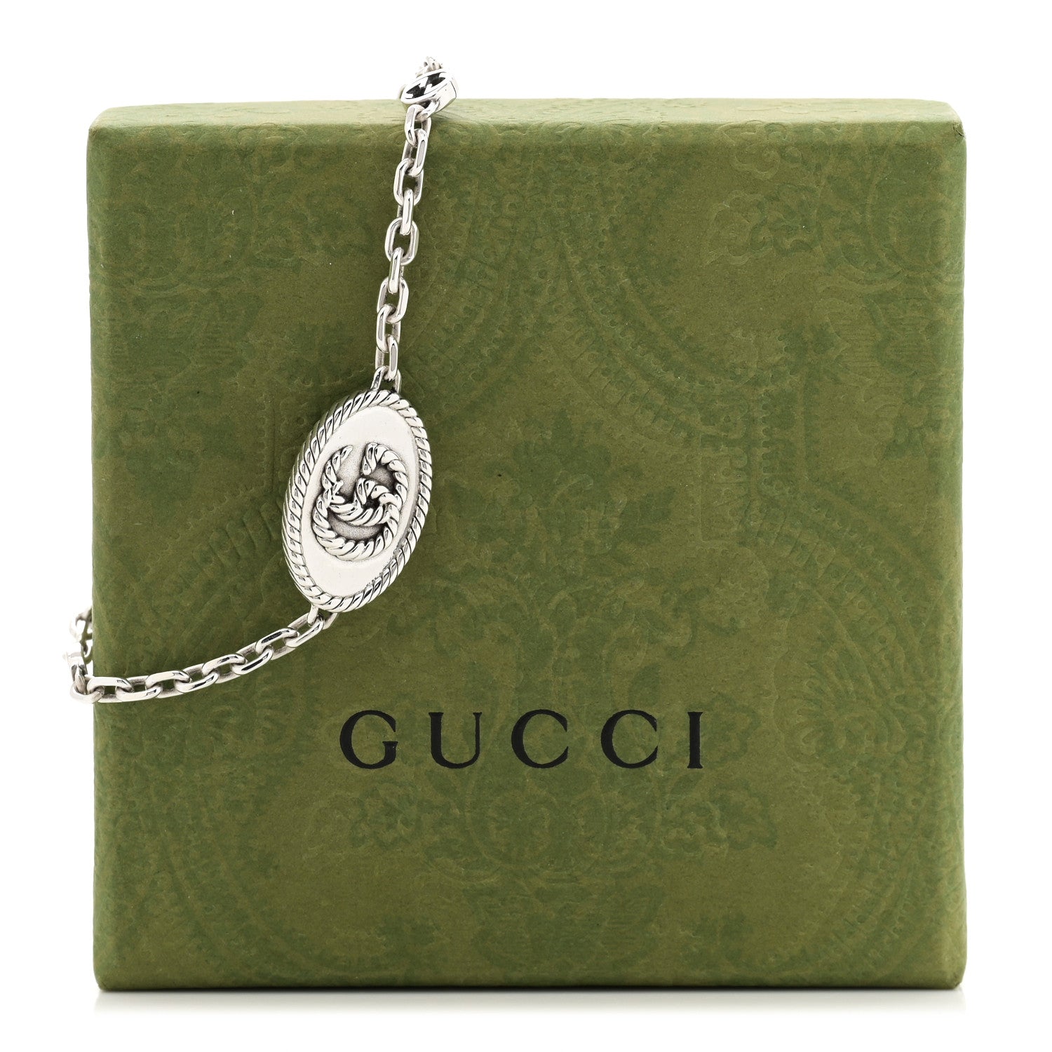 Gucci Sterling Silver Torchon Double G Bracelet 4 of 4