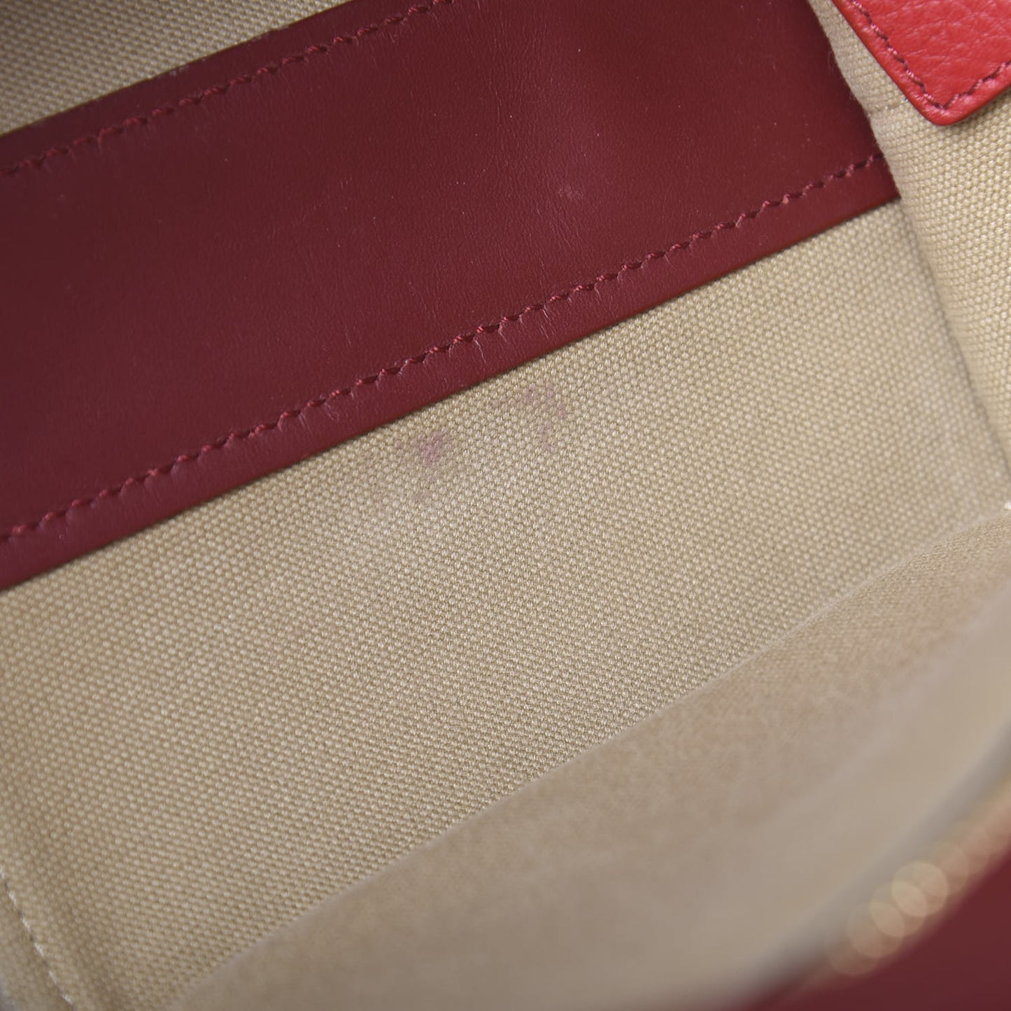Grained Calfskin Small Cate Satchel Red