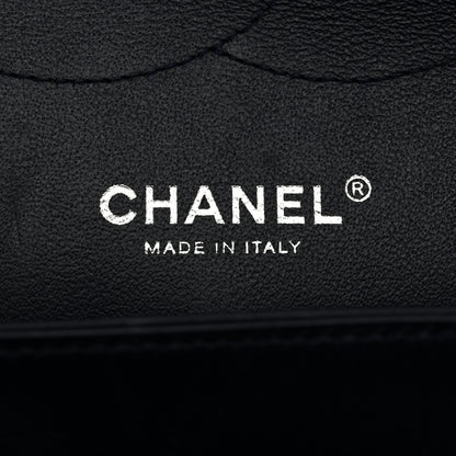 Chanel Patent Quilted Jumbo Double Flap Navy 6 of 11