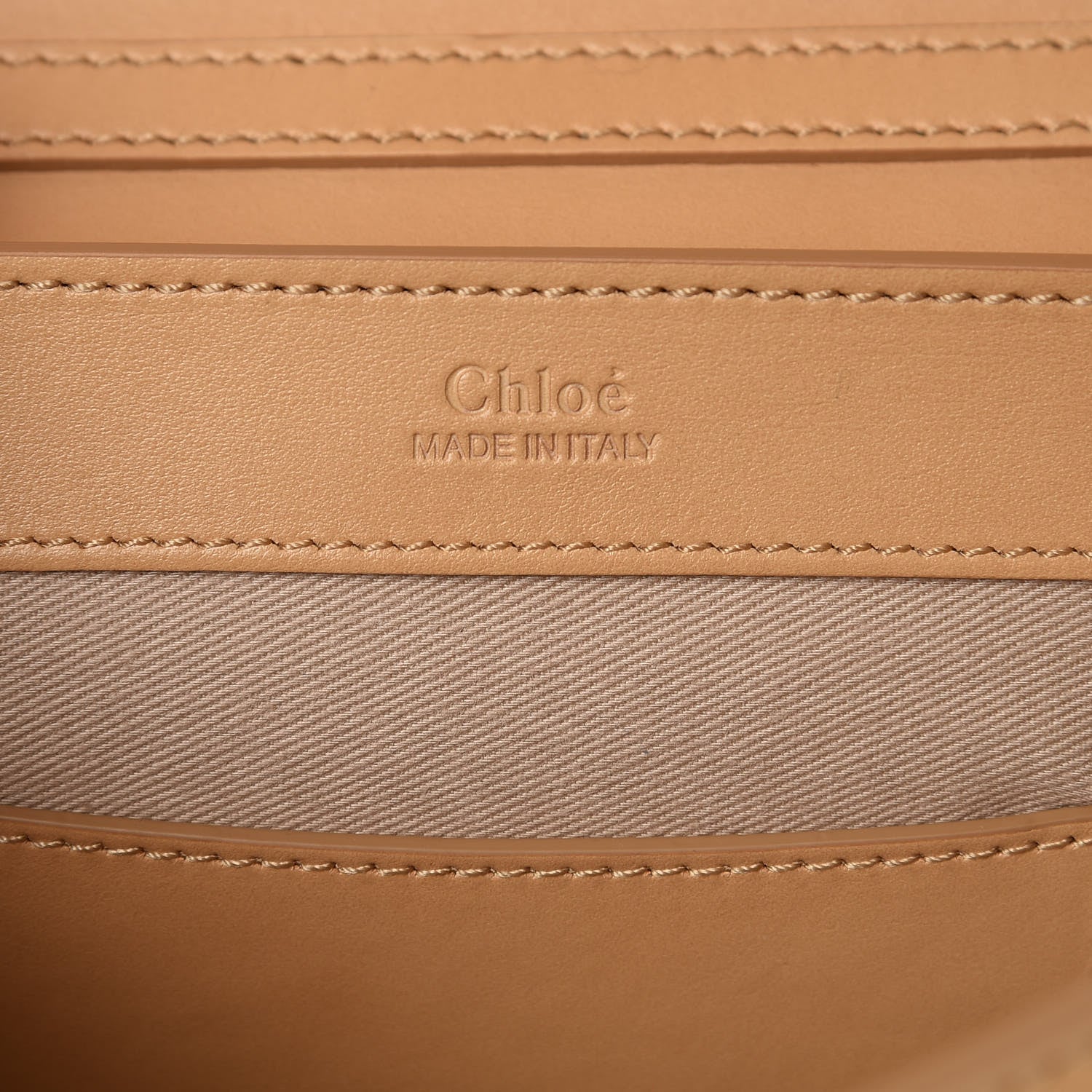 Chloe Calfskin Suede C Clutch With Chain Bleached Brown 7 of 10