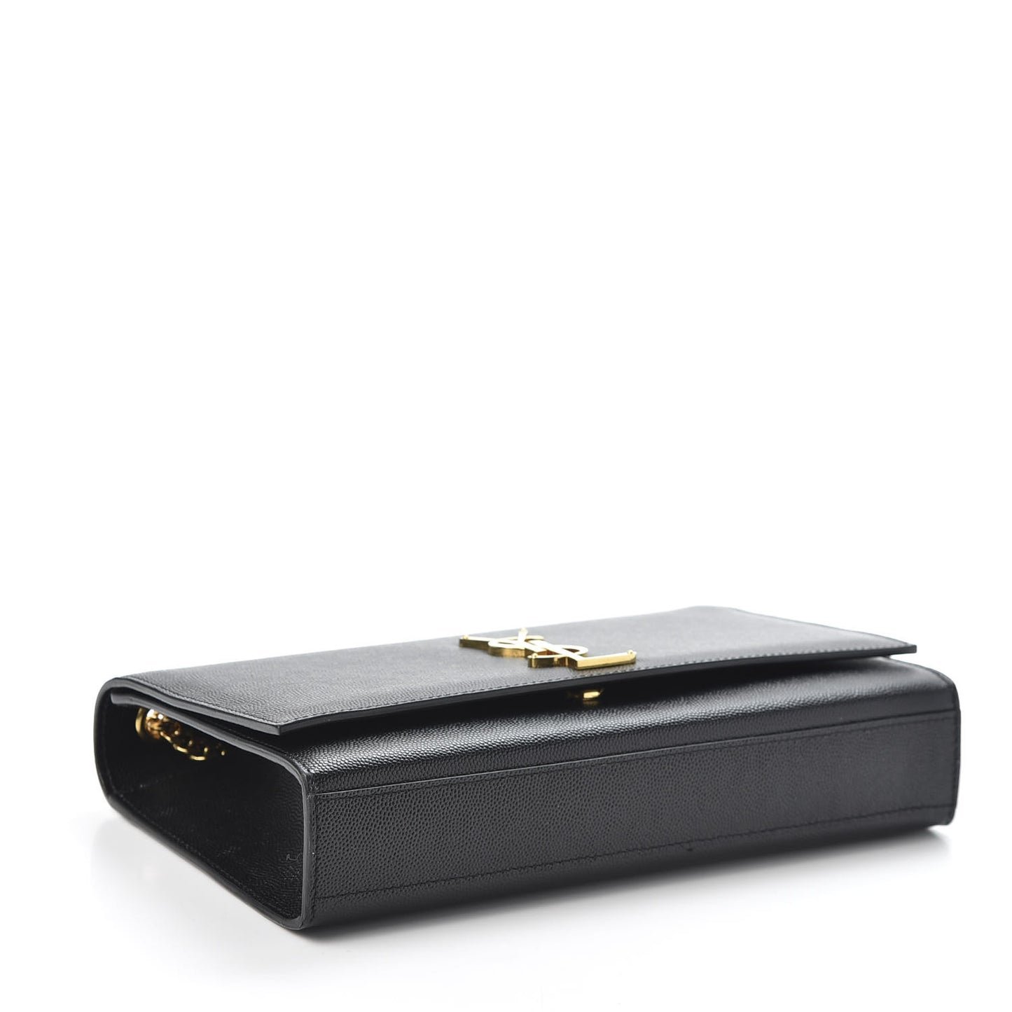 Grain De Poudre Medium Classic Monogram Kate Satchel Black