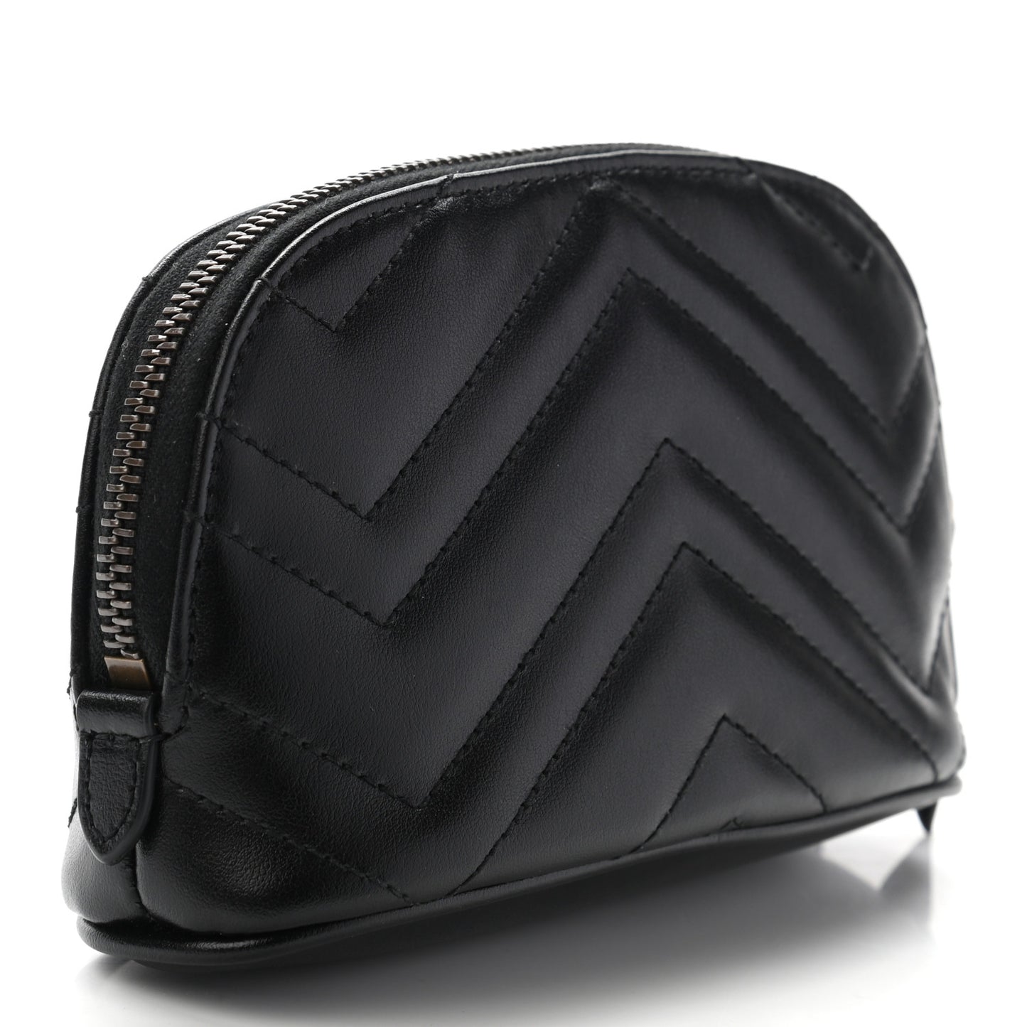 Calfskin Matelasse GG Marmont Pouch Cosmetic Case Black