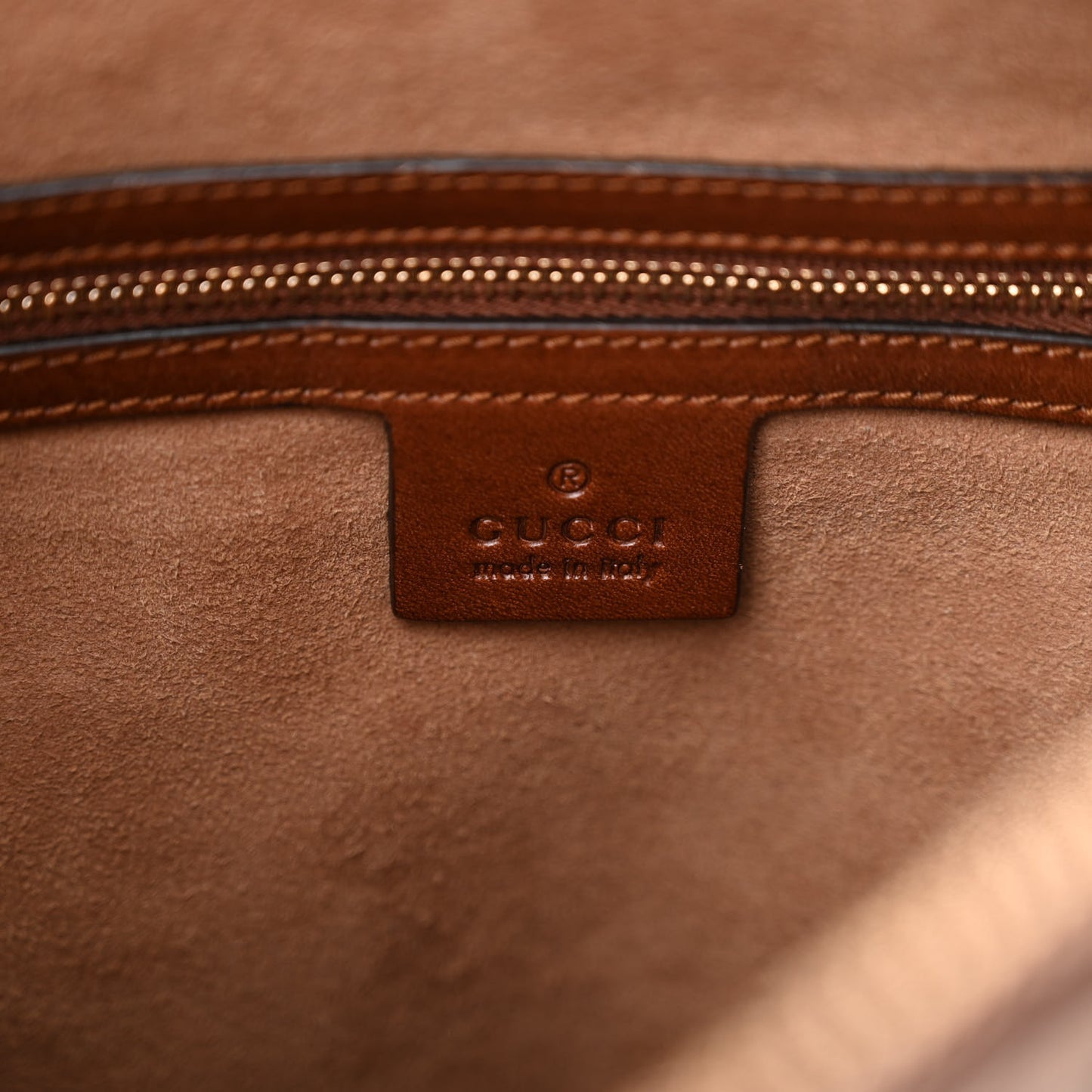 GG Supreme Monogram Linea A Hobo Brown