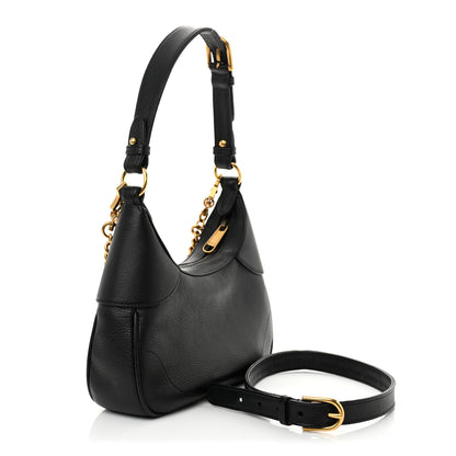 Gucci Goatskin Small Aphrodite Shoulder Bag Black 3 of 13