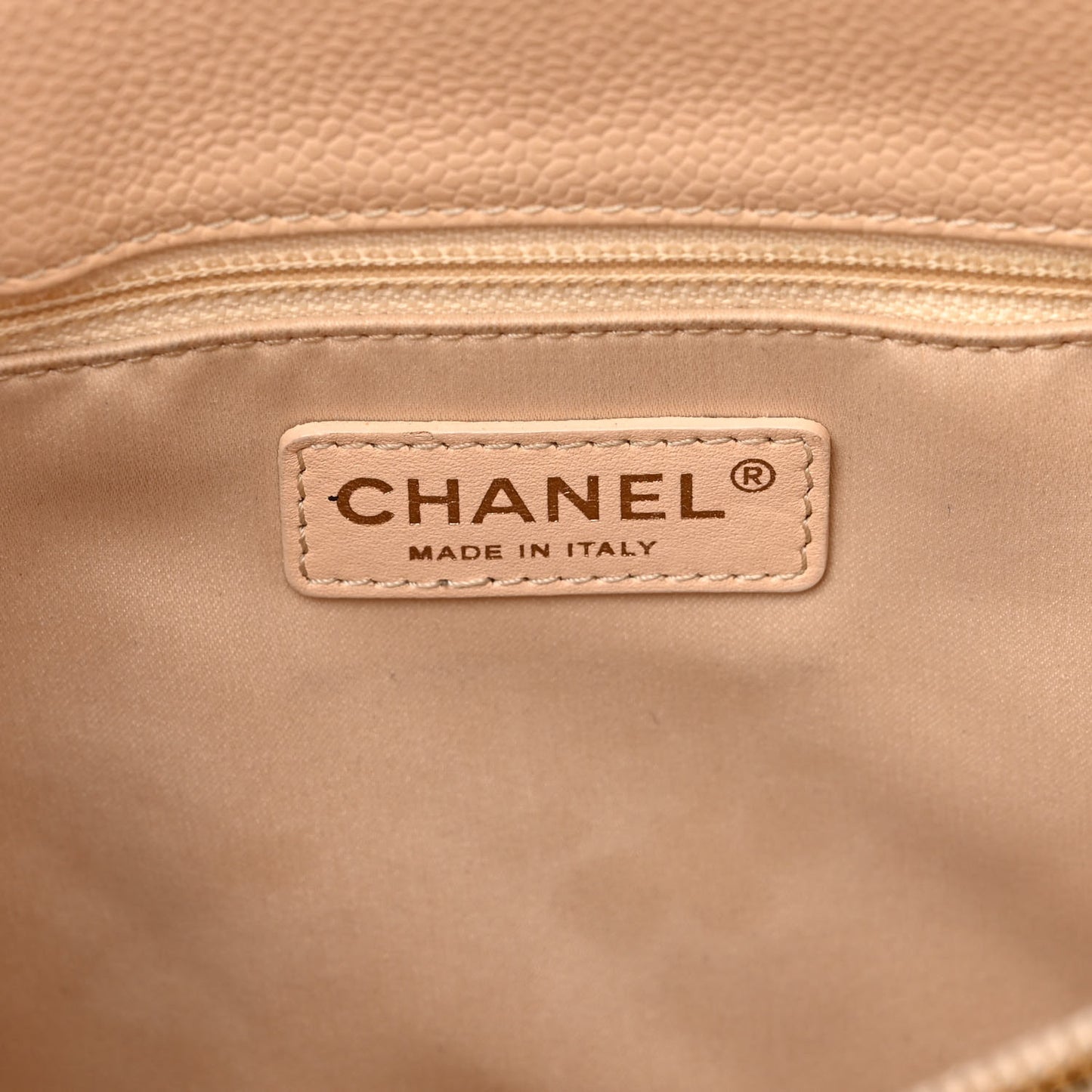 Caviar Quilted Grand Shopping Tote GST Beige Clair