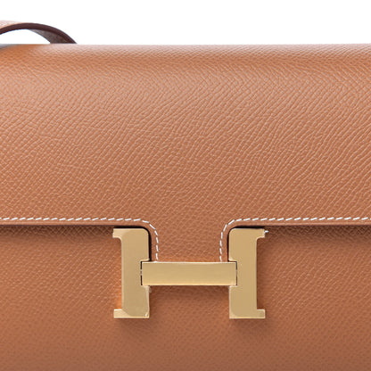 Hermes Epsom Constance Long Wallet To Go Gold 9 of 10