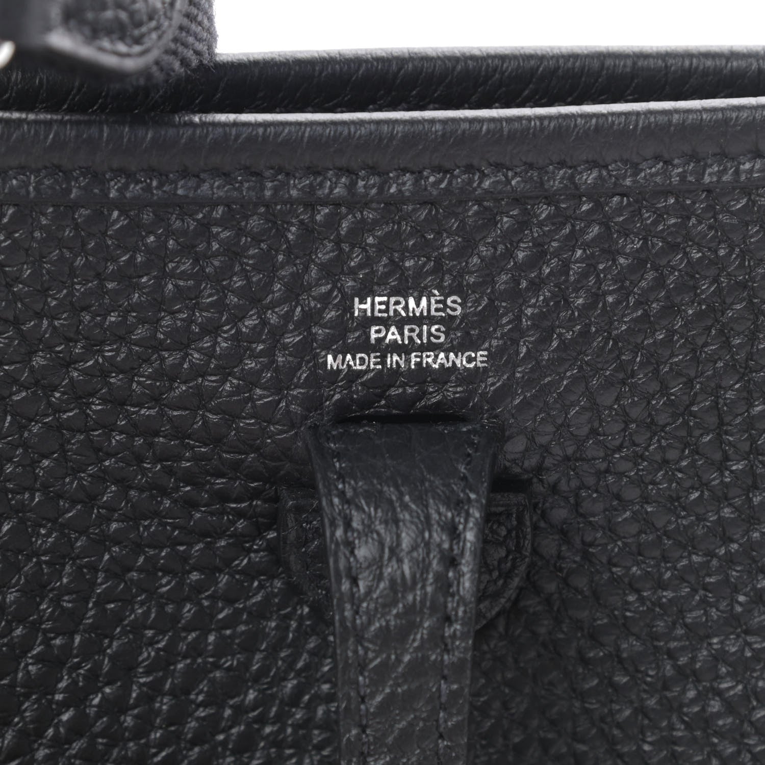 Hermes Taurillon Clemence Evelyne TPM Black 6 of 11