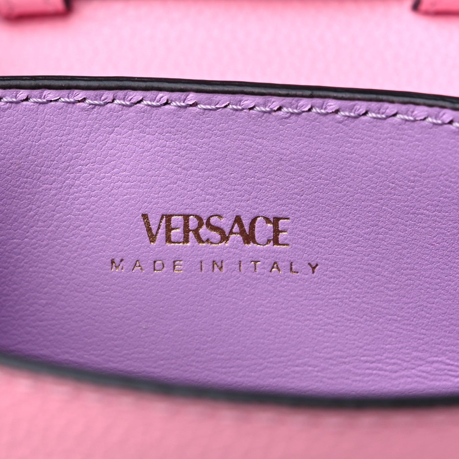 Versace Calfskin La Medusa Chain Crossbody Phone Pouch Pink 6 of 8