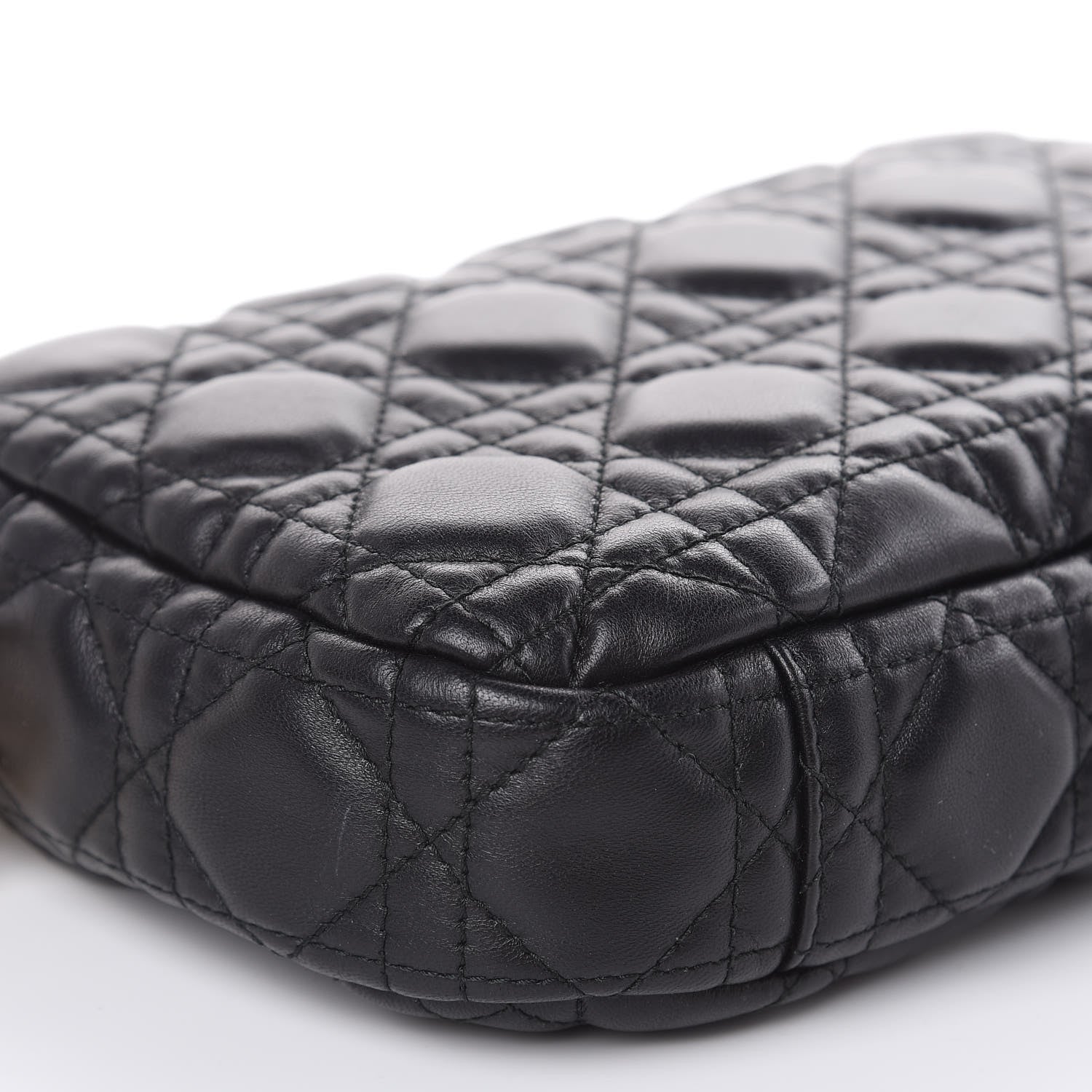 Christian Dior Lambskin Cannage DiorQuake Pouch Black 7 of 9