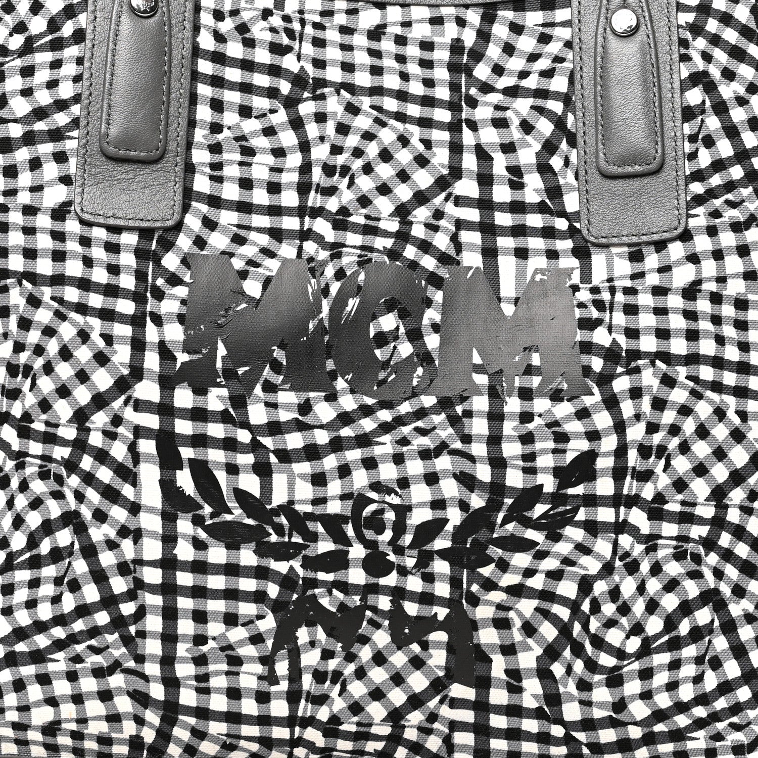 MCM Visetos Medium Liz Reversible Shopper Tote Phantom Grey 15 of 20