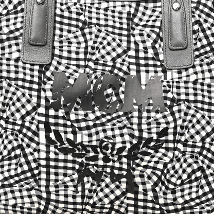 MCM Visetos Medium Liz Reversible Shopper Tote Phantom Grey 15 of 20