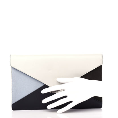 Celine Pony Hair Calfskin Diamond Compact Multifunction Wallet White 2 of 7