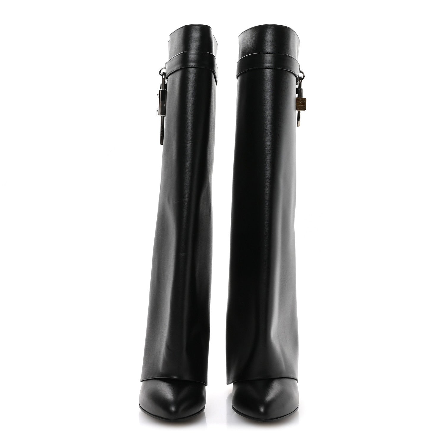 Givenchy Calfskin Shark Lock Wide Fit Pant Boots 37 Black 3 of 8