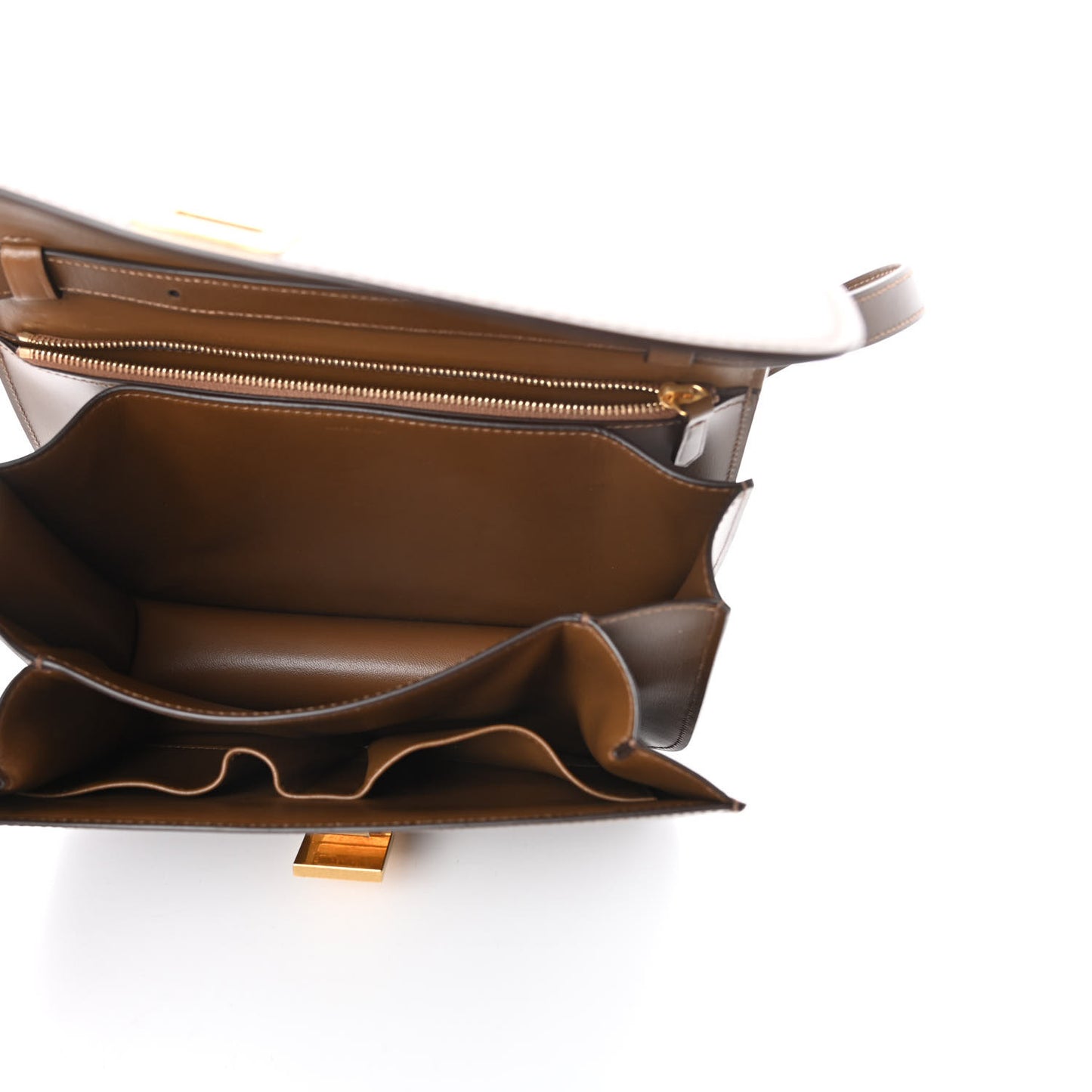 Box Calfskin Medium Classic Box Flap Bag Camel