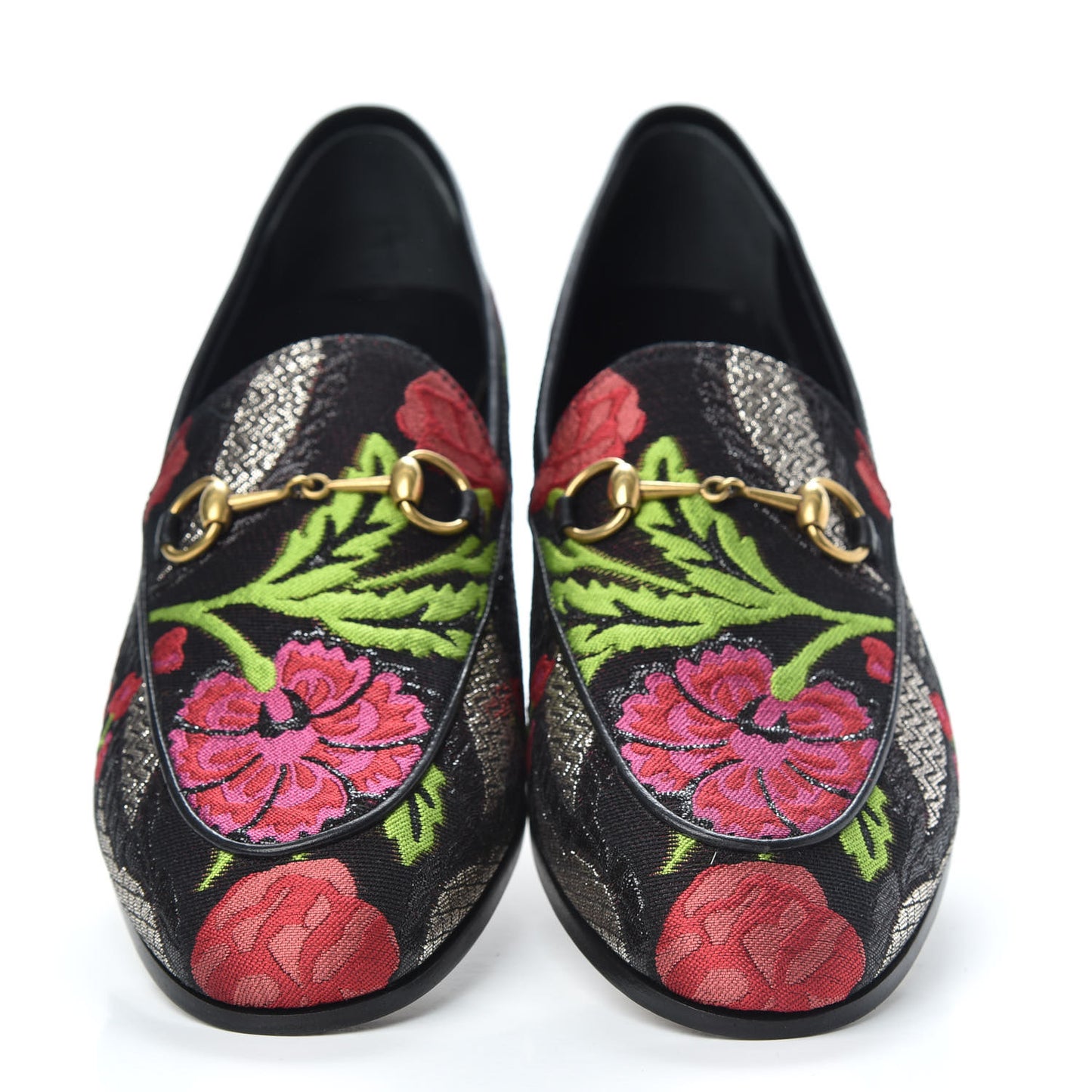 Floral Jacquard Horsebit Womens Jordaan Loafers 39.5 Multi