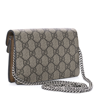 Gucci GG Supreme Monogram Super Mini Dionysus Shoulder Bag Taupe 2 of 12
