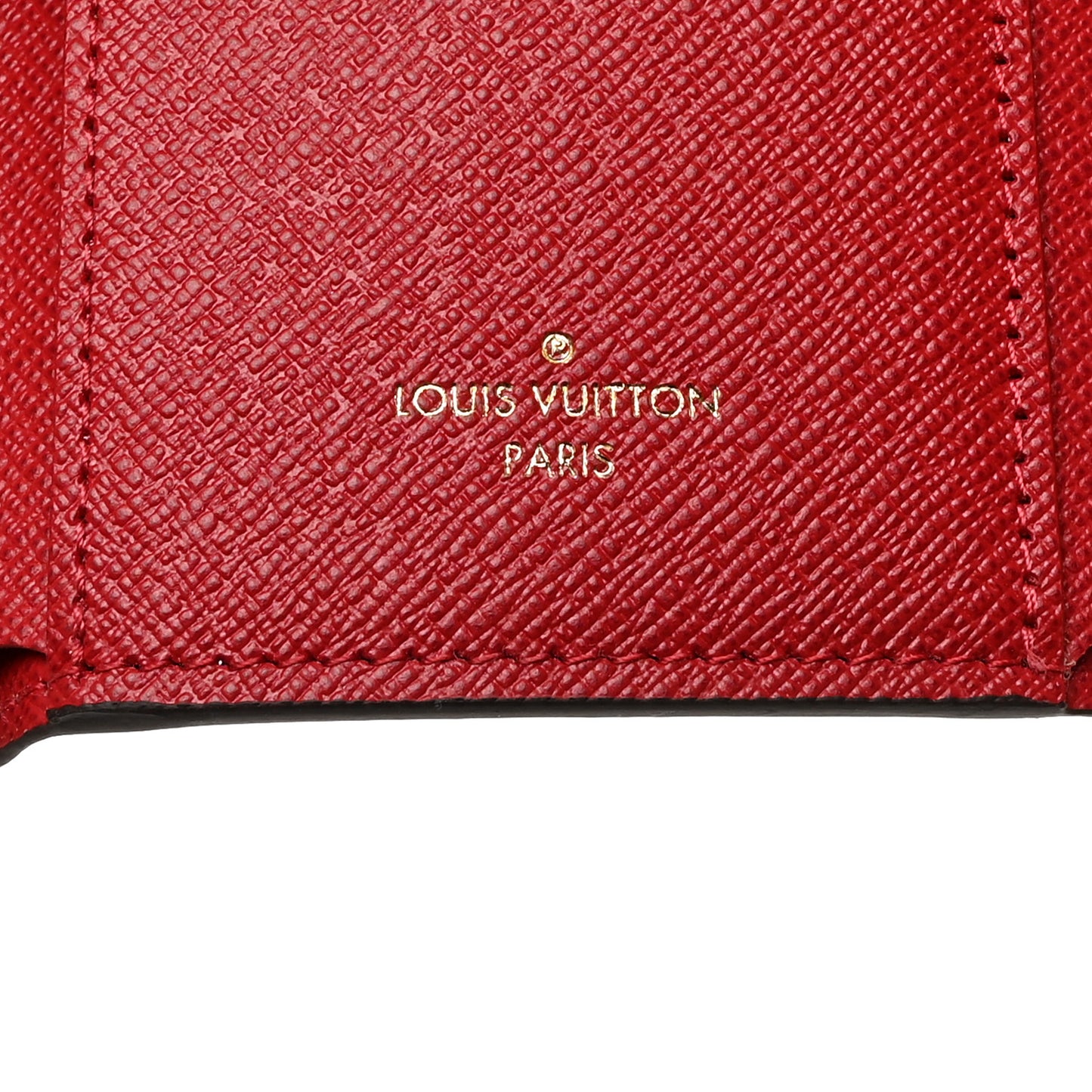 Damier Ebene Victorine Wallet Red