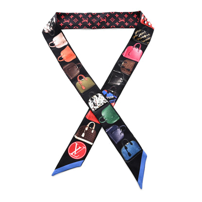 Louis Vuitton Silk Monogram Tribute To Alma BB Bandeau Black 1 of 4