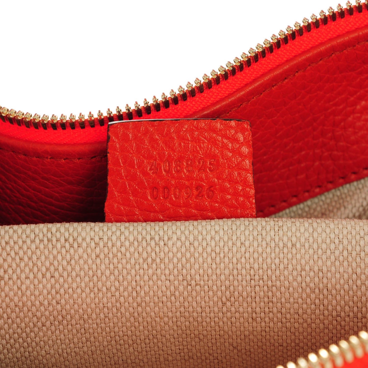 Pebbled Calfskin Large Soho Hobo Sun Orange