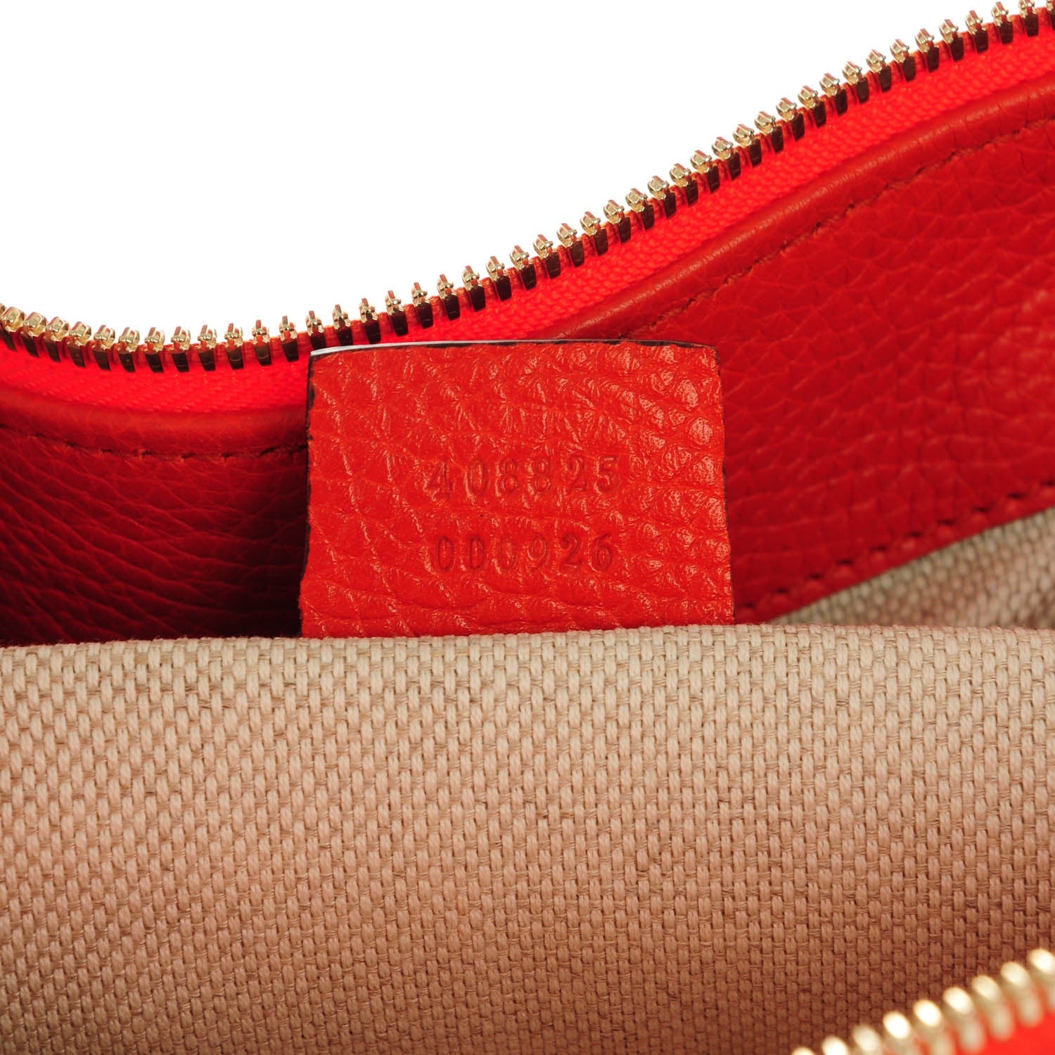 Gucci Pebbled Calfskin Large Soho Hobo Sun Orange 7 of 7