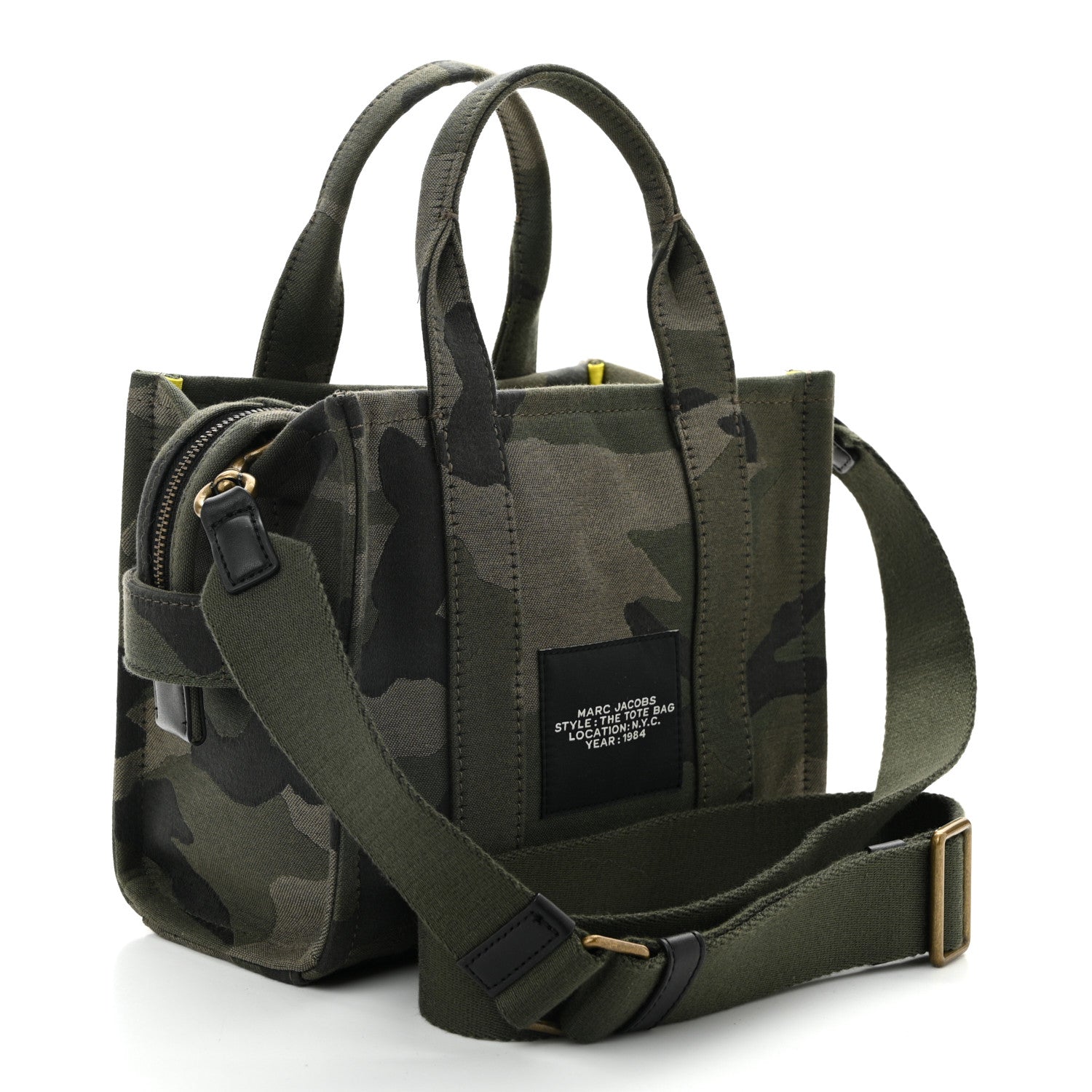 Marc Jacobs Canvas Camouflage Small The Tote Bag Khaki 2 of 9