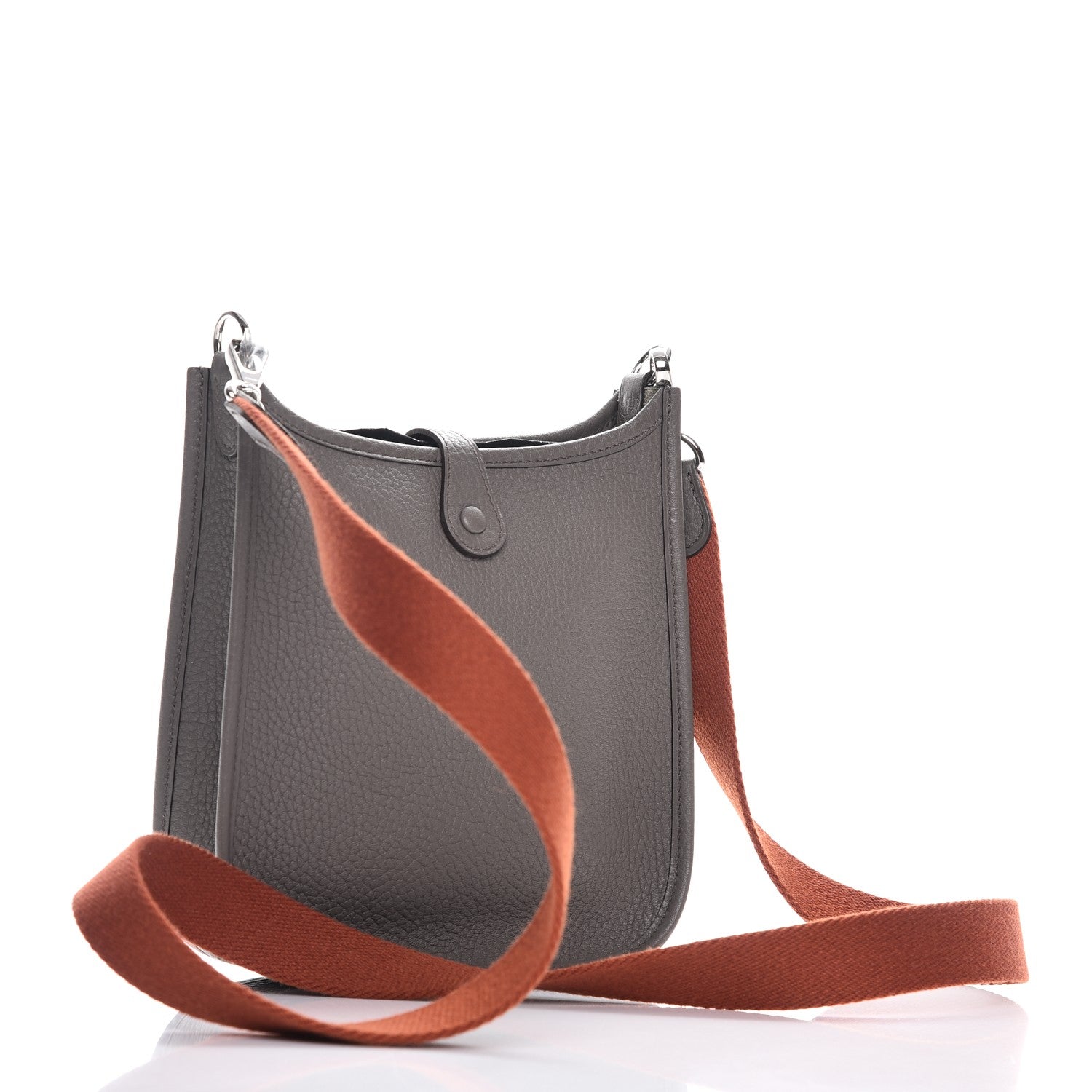 Hermes Taurillon Clemence Amazone Evelyne TPM Etain Cuivre 3 of 7