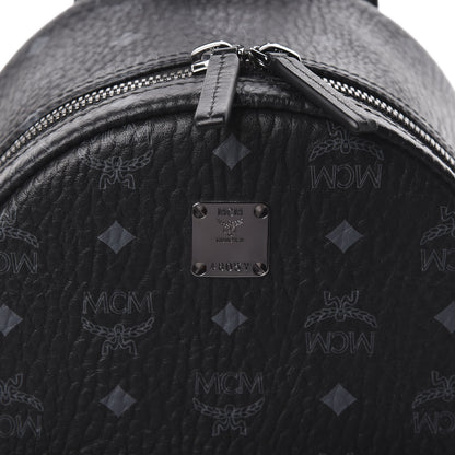 MCM Visetos Small Stark Backpack Black 10 of 10