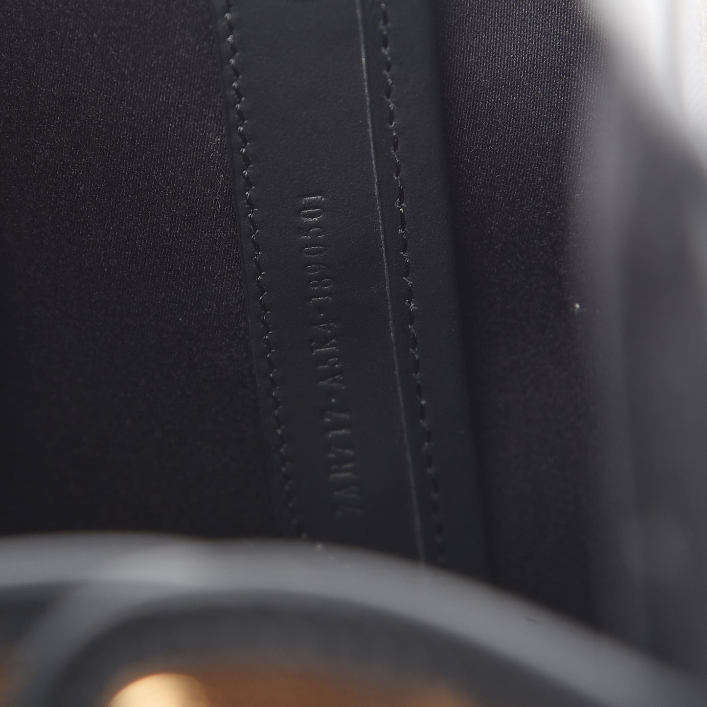 Glazed Fabric Vitello Century FF 1974 Stamp Patch Mini Peekaboo Defender Cover Mogano Panna Black
