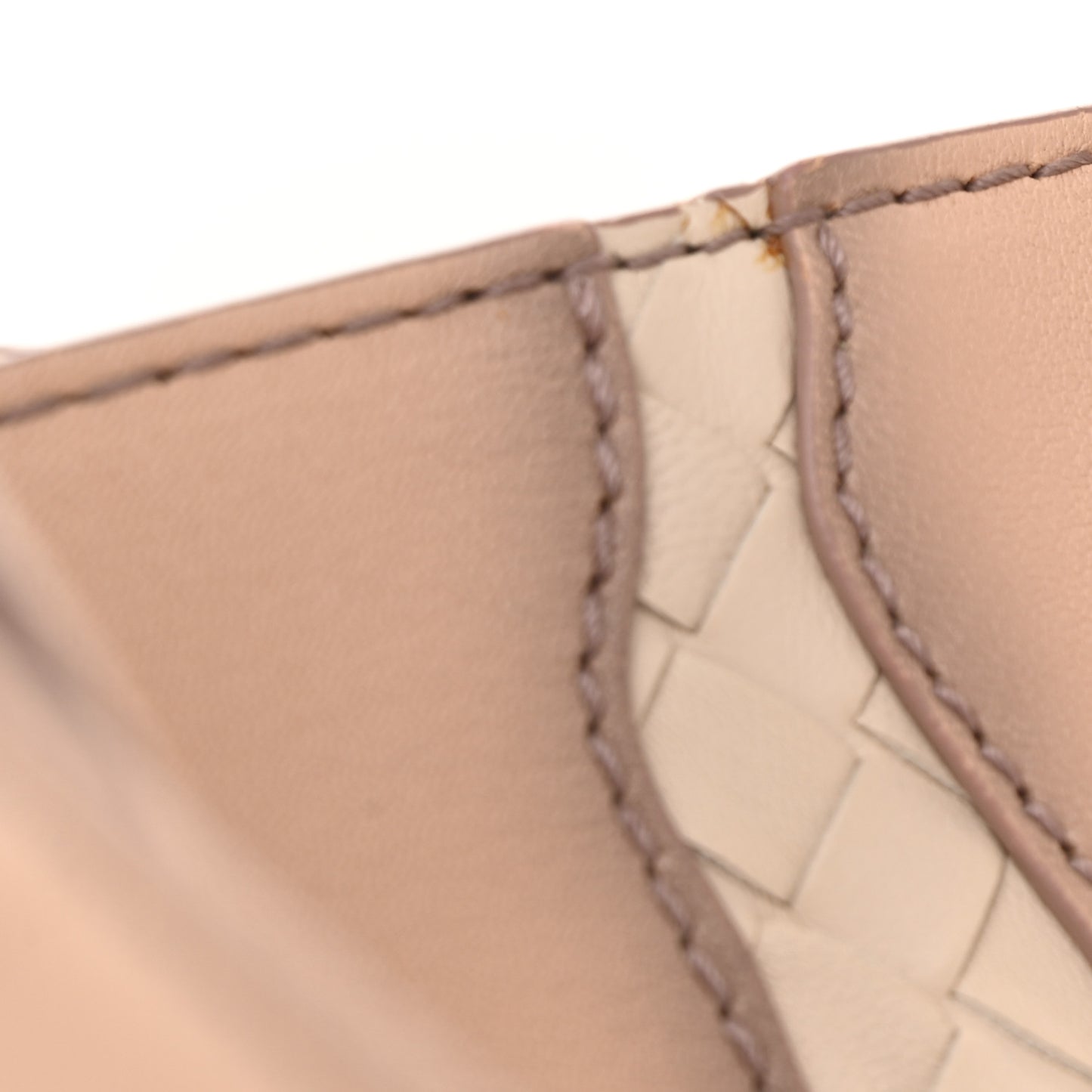 Nappa Intrecciato Medium Glimmer Tote Flamingo