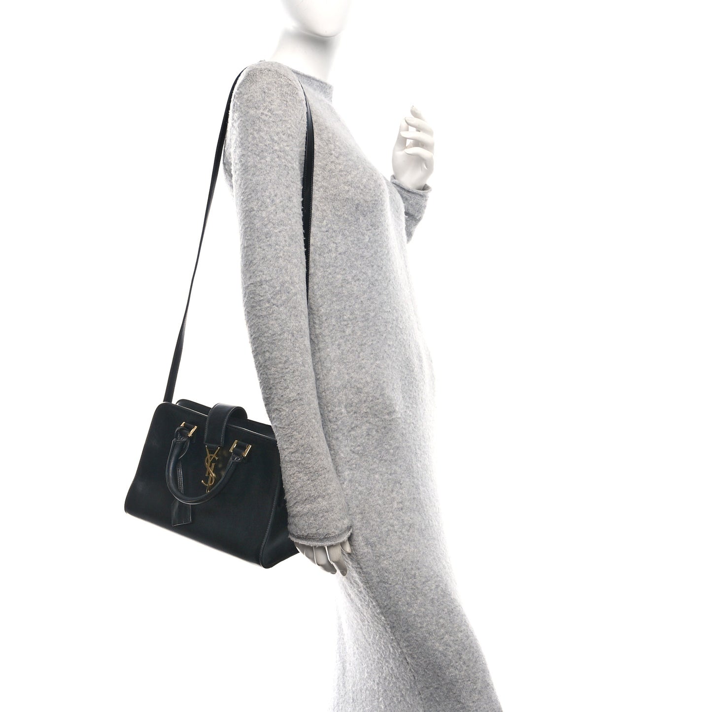 Calfskin Monogram Baby Cabas Black