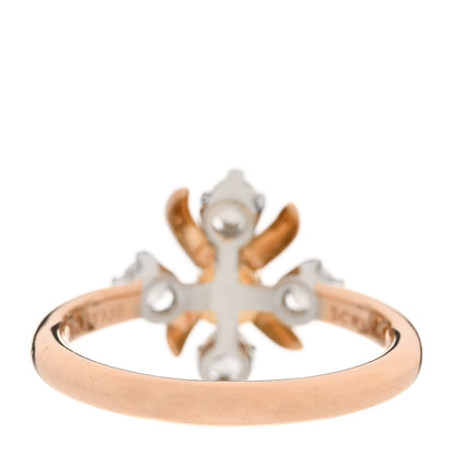 Tiffany 18K Rose Gold Platinum Diamond Schlumberger Lynn Ring 47 4.25 4 of 7