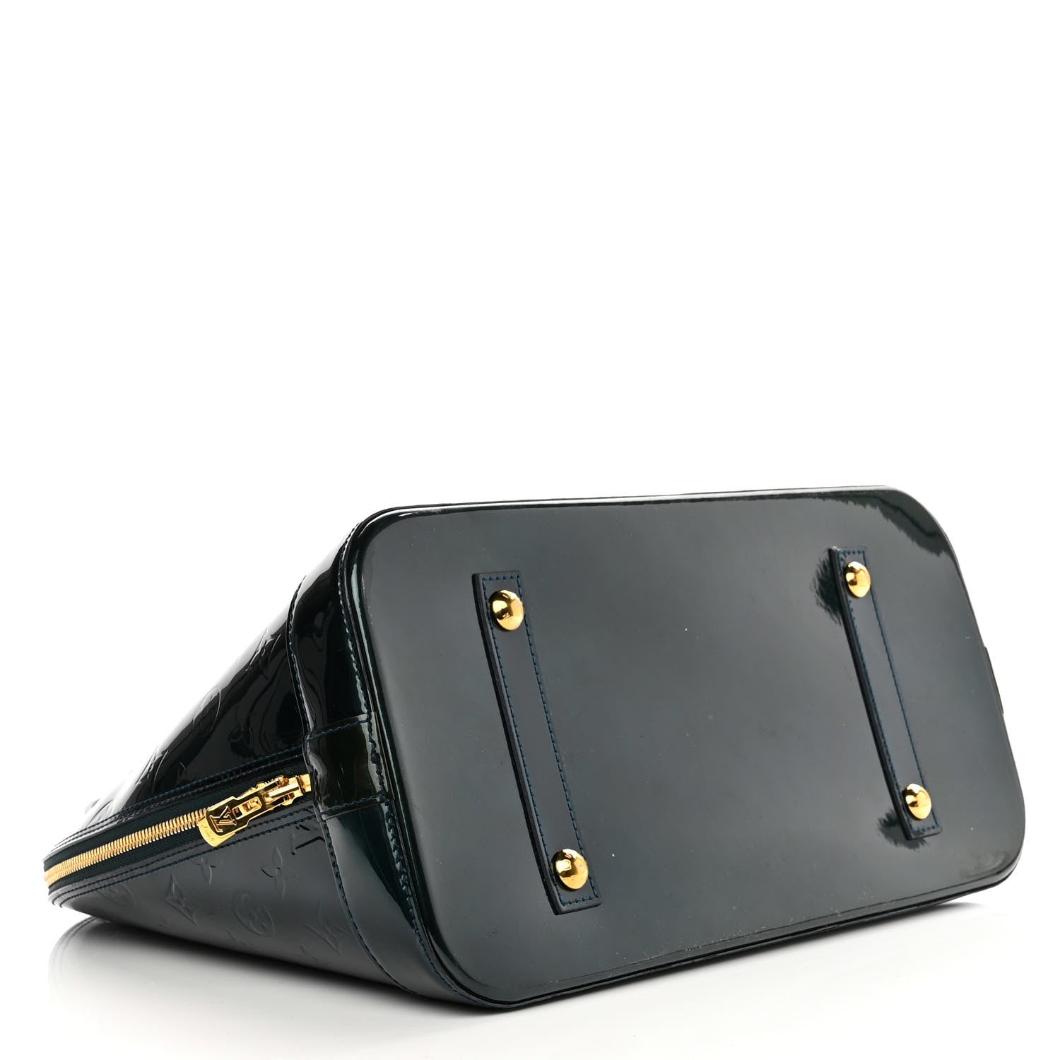 Louis Vuitton Vernis Alma MM Blue Nuit 3 of 9