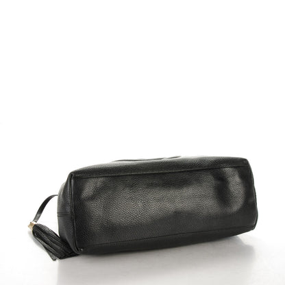 Gucci Pebbled Calfskin Medium Soho Chain Shoulder Bag Black 4 of 8