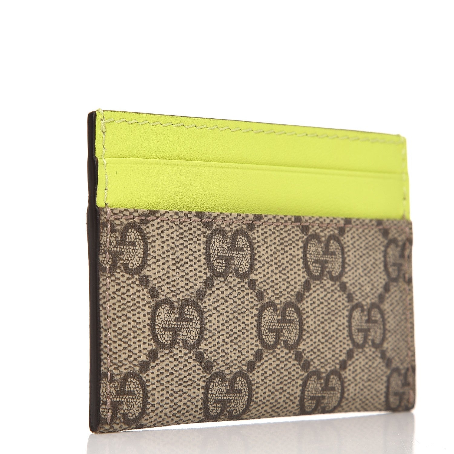 Gucci GG Supreme Stars Card Holder Yellow 3 of 6