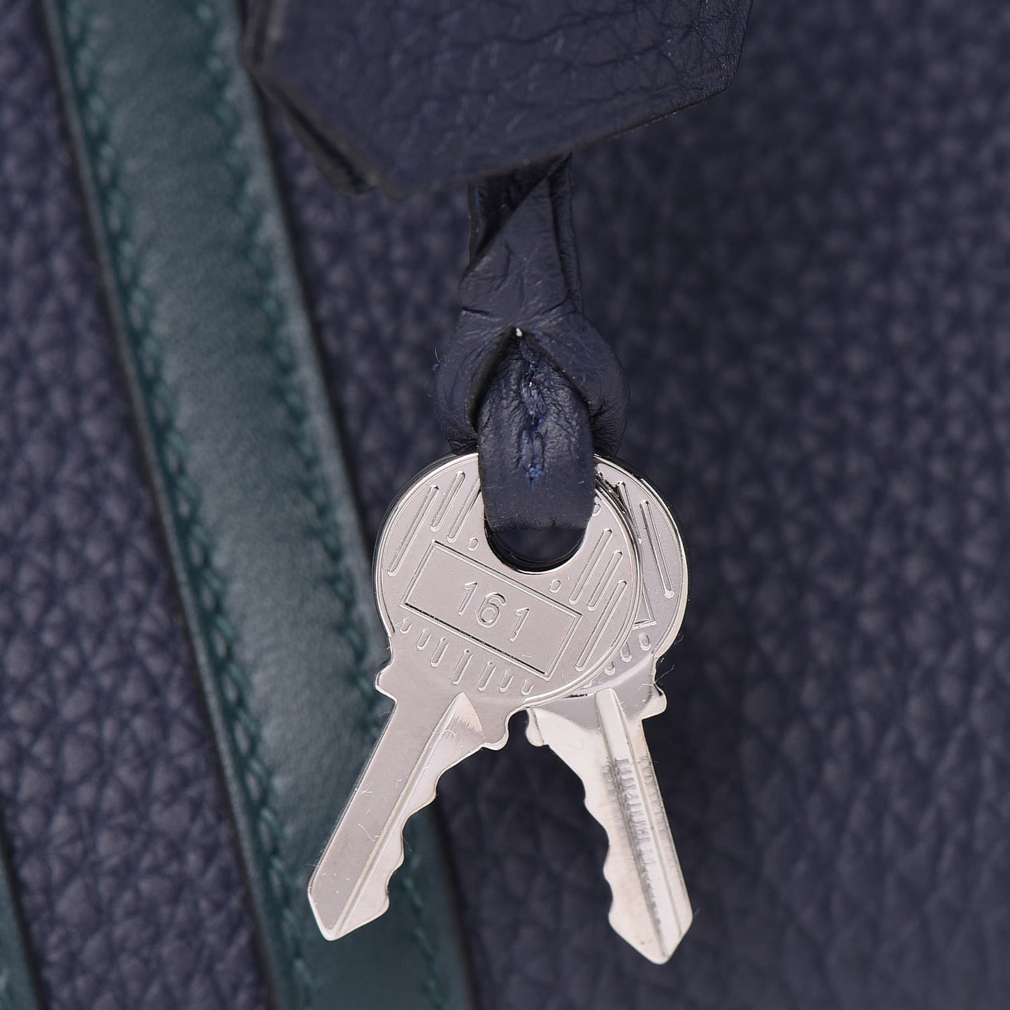Togo Swift Officier Birkin 30 Bleu Nuit Vert Cypress